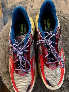 New Balance Men's Multicolor Athletic Sneakers - Red, Silver, Blue, Yellow